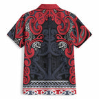 Aotearoa Iwi Te ati Awa Hawaiian Shirt Maori Wharenui House Tribal Pattern
