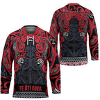 Aotearoa Iwi Te ati Awa Hockey Jersey Maori Wharenui House Tribal Pattern