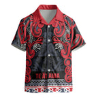 Aotearoa Iwi Te ati Awa Kid Hawaiian Shirt Maori Wharenui House Tribal Pattern