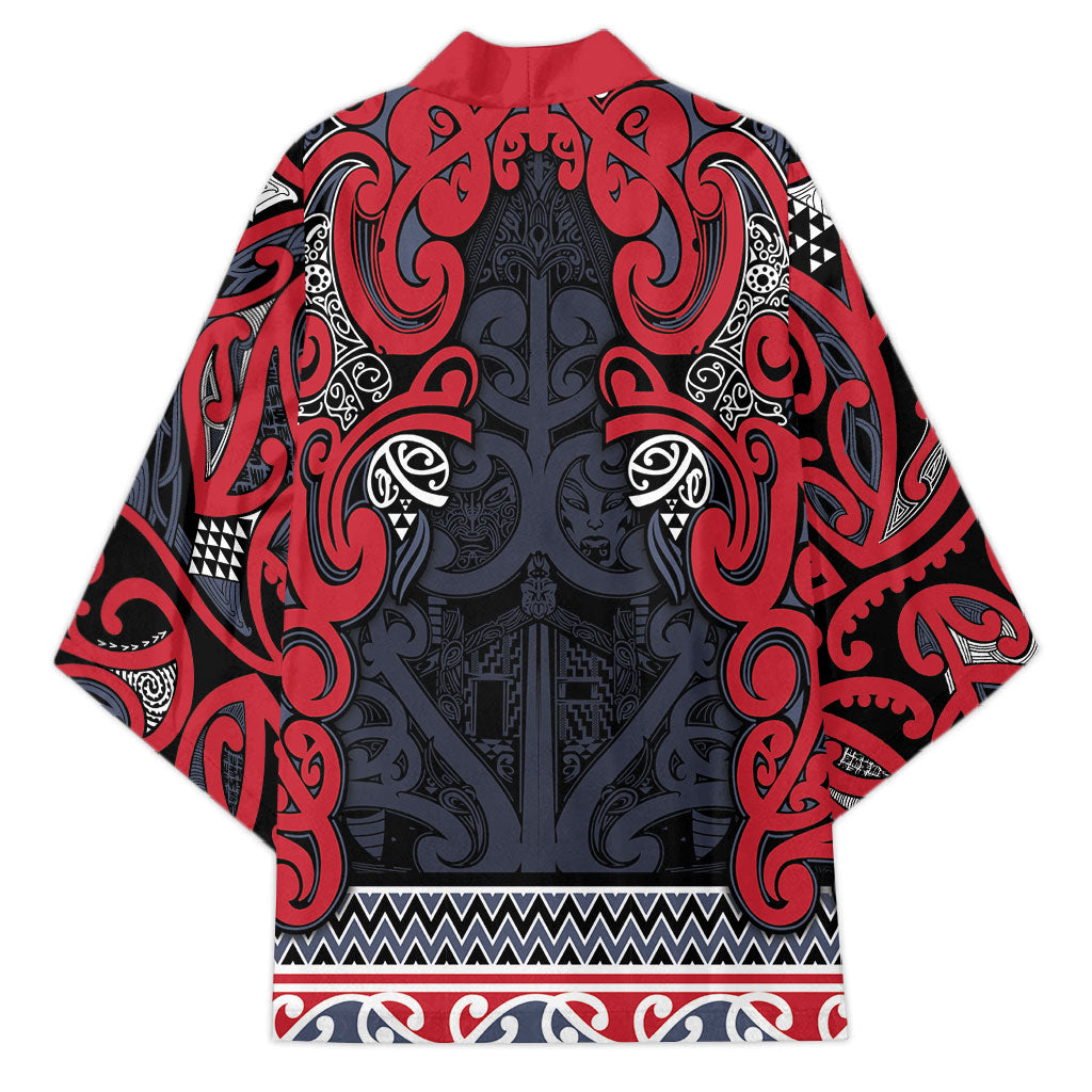 Aotearoa Iwi Te ati Awa Kimono Maori Wharenui House Tribal Pattern