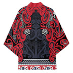 Aotearoa Iwi Te ati Awa Kimono Maori Wharenui House Tribal Pattern