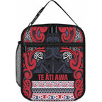 Aotearoa Iwi Te ati Awa Lunch Bag Maori Wharenui House Tribal Pattern