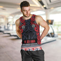 Aotearoa Iwi Te ati Awa Men Tank Top Maori Wharenui House Tribal Pattern