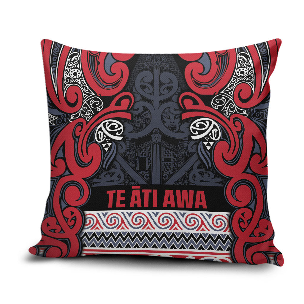 Aotearoa Iwi Te ati Awa Pillow Cover Maori Wharenui House Tribal Pattern