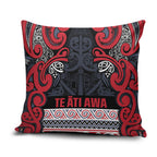 Aotearoa Iwi Te ati Awa Pillow Cover Maori Wharenui House Tribal Pattern