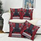 Aotearoa Iwi Te ati Awa Pillow Cover Maori Wharenui House Tribal Pattern