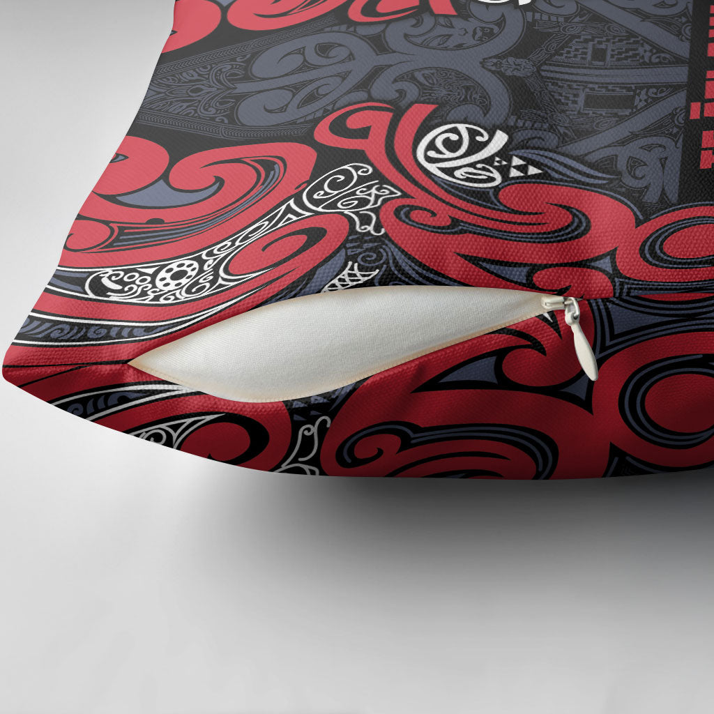 Aotearoa Iwi Te ati Awa Pillow Cover Maori Wharenui House Tribal Pattern