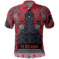 Aotearoa Iwi Te ati Awa Polo Shirt Maori Wharenui House Tribal Pattern
