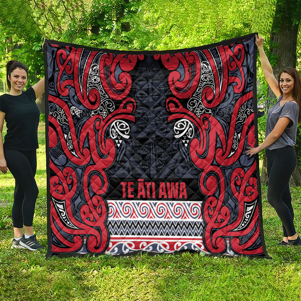 Aotearoa Iwi Te ati Awa Quilt Maori Wharenui House Tribal Pattern