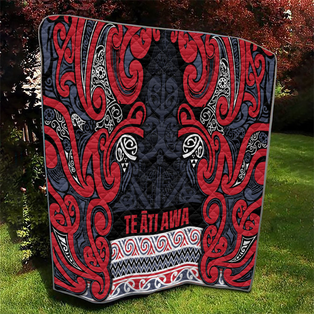 Aotearoa Iwi Te ati Awa Quilt Maori Wharenui House Tribal Pattern