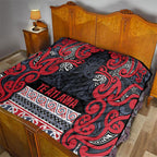 Aotearoa Iwi Te ati Awa Quilt Maori Wharenui House Tribal Pattern