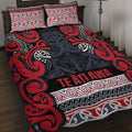 Aotearoa Iwi Te ati Awa Quilt Bed Set Maori Wharenui House Tribal Pattern