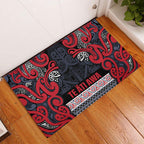 Aotearoa Iwi Te ati Awa Rubber Doormat Maori Wharenui House Tribal Pattern