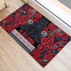 Aotearoa Iwi Te ati Awa Rubber Doormat Maori Wharenui House Tribal Pattern
