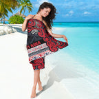 Aotearoa Iwi Te ati Awa Sarong Maori Wharenui House Tribal Pattern