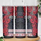 Aotearoa Iwi Te ati Awa Skinny Tumbler Maori Wharenui House Tribal Pattern