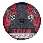 Aotearoa Iwi Te ati Awa Spare Tire Cover Maori Wharenui House Tribal Pattern