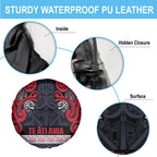 Aotearoa Iwi Te ati Awa Spare Tire Cover Maori Wharenui House Tribal Pattern