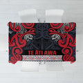 Aotearoa Iwi Te ati Awa Tablecloth Maori Wharenui House Tribal Pattern