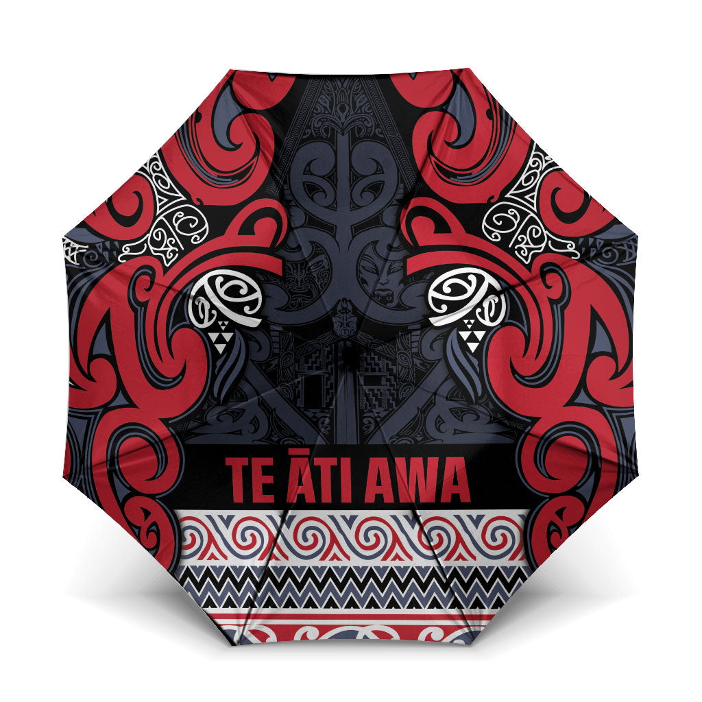 Aotearoa Iwi Te ati Awa Umbrella Maori Wharenui House Tribal Pattern