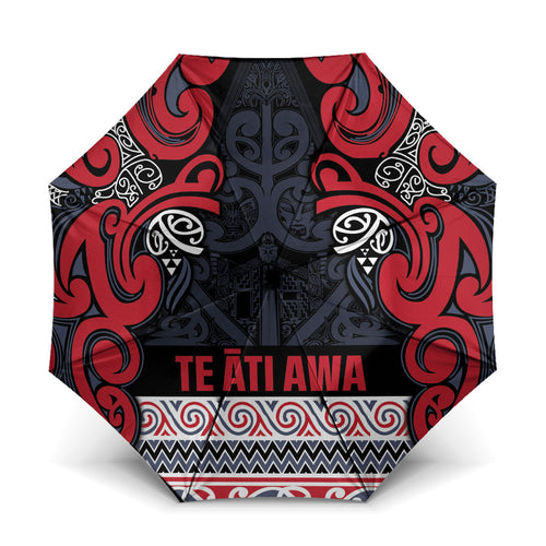 Aotearoa Iwi Te ati Awa Umbrella Maori Wharenui House Tribal Pattern