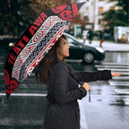 Aotearoa Iwi Te ati Awa Umbrella Maori Wharenui House Tribal Pattern