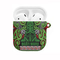 Aotearoa Iwi Ngati Maru Hauraki AirPods Case Maori Wharenui House Tribal Pattern