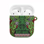 Aotearoa Iwi Ngati Maru Hauraki AirPods Case Maori Wharenui House Tribal Pattern