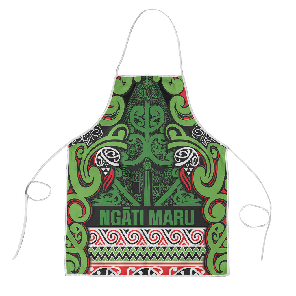 Aotearoa Iwi Ngati Maru Hauraki Apron Maori Wharenui House Tribal Pattern