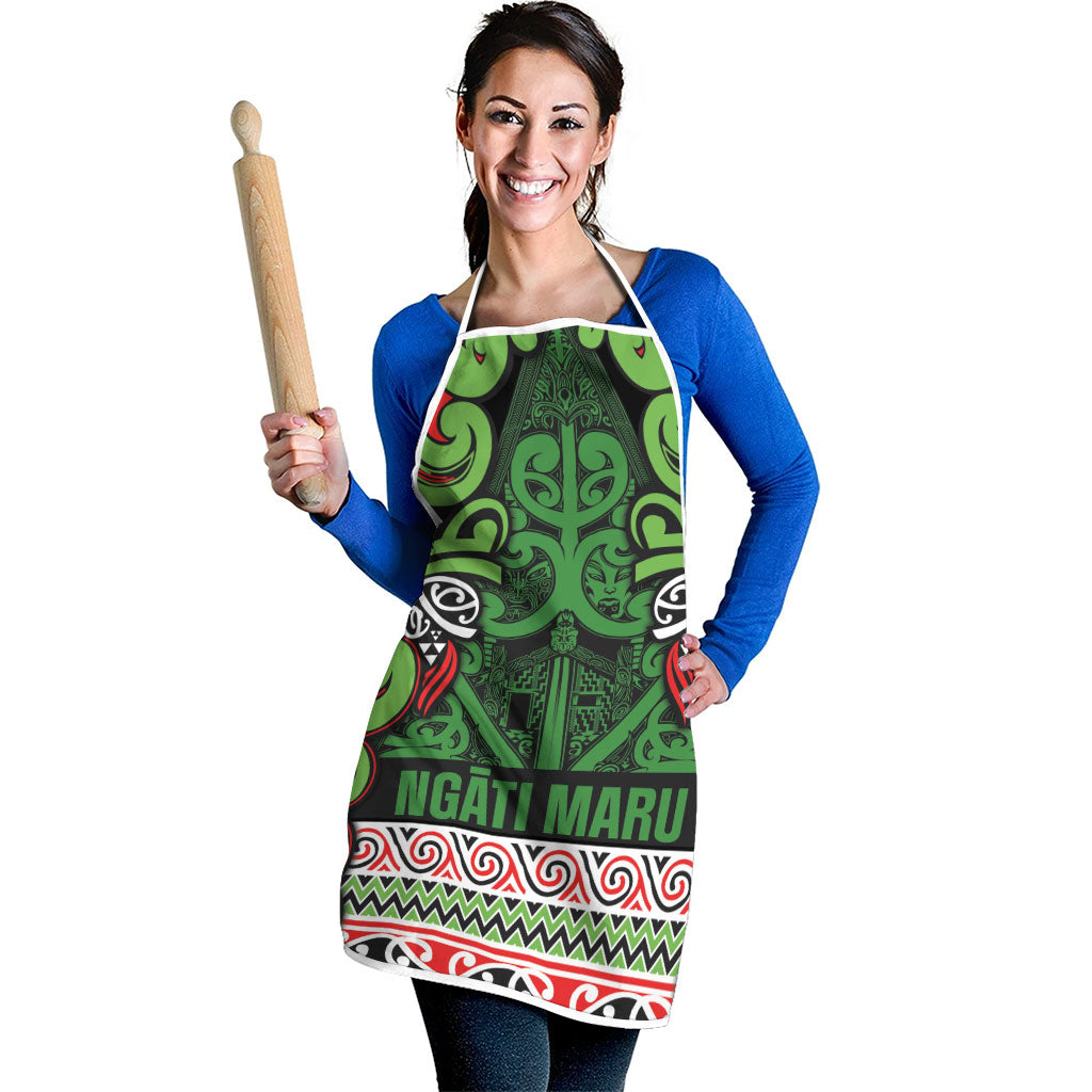 Aotearoa Iwi Ngati Maru Hauraki Apron Maori Wharenui House Tribal Pattern