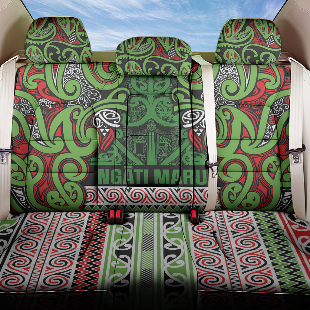 Aotearoa Iwi Ngati Maru Hauraki Back Car Seat Cover Maori Wharenui House Tribal Pattern
