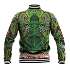 Aotearoa Iwi Ngati Maru Hauraki Baseball Jacket Maori Wharenui House Tribal Pattern