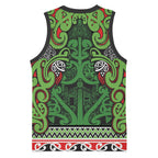 Aotearoa Iwi Ngati Maru Hauraki Basketball Jersey Maori Wharenui House Tribal Pattern