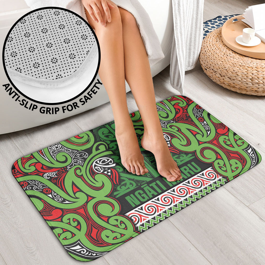 Aotearoa Iwi Ngati Maru Hauraki Bathroom Set Maori Wharenui House Tribal Pattern