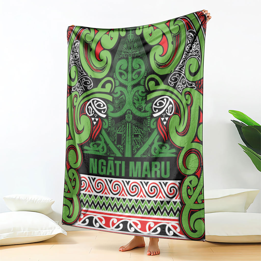 Aotearoa Iwi Ngati Maru Hauraki Blanket Maori Wharenui House Tribal Pattern