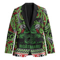 Aotearoa Iwi Ngati Maru Hauraki Blazer Maori Wharenui House Tribal Pattern