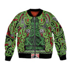 Aotearoa Iwi Ngati Maru Hauraki Bomber Jacket Maori Wharenui House Tribal Pattern