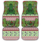 Aotearoa Iwi Ngati Maru Hauraki Car Mats Maori Wharenui House Tribal Pattern