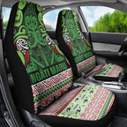 Aotearoa Iwi Ngati Maru Hauraki Car Seat Cover Maori Wharenui House Tribal Pattern
