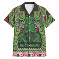 Aotearoa Iwi Ngati Maru Hauraki Hawaiian Shirt Maori Wharenui House Tribal Pattern