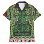 Aotearoa Iwi Ngati Maru Hauraki Hawaiian Shirt Maori Wharenui House Tribal Pattern