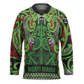 Aotearoa Iwi Ngati Maru Hauraki Hockey Jersey Maori Wharenui House Tribal Pattern