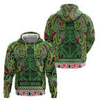 Aotearoa Iwi Ngati Maru Hauraki Hoodie Maori Wharenui House Tribal Pattern