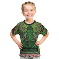 Aotearoa Iwi Ngati Maru Hauraki Kid T Shirt Maori Wharenui House Tribal Pattern
