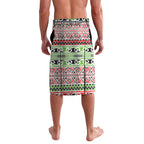 Aotearoa Iwi Ngati Maru Hauraki Lavalava Maori Wharenui House Tribal Pattern