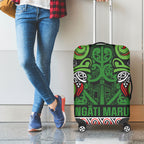 Aotearoa Iwi Ngati Maru Hauraki Luggage Cover Maori Wharenui House Tribal Pattern