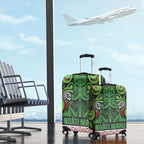 Aotearoa Iwi Ngati Maru Hauraki Luggage Cover Maori Wharenui House Tribal Pattern
