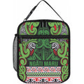 Aotearoa Iwi Ngati Maru Hauraki Lunch Bag Maori Wharenui House Tribal Pattern