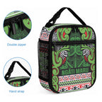 Aotearoa Iwi Ngati Maru Hauraki Lunch Bag Maori Wharenui House Tribal Pattern