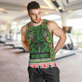 Aotearoa Iwi Ngati Maru Hauraki Men Tank Top Maori Wharenui House Tribal Pattern